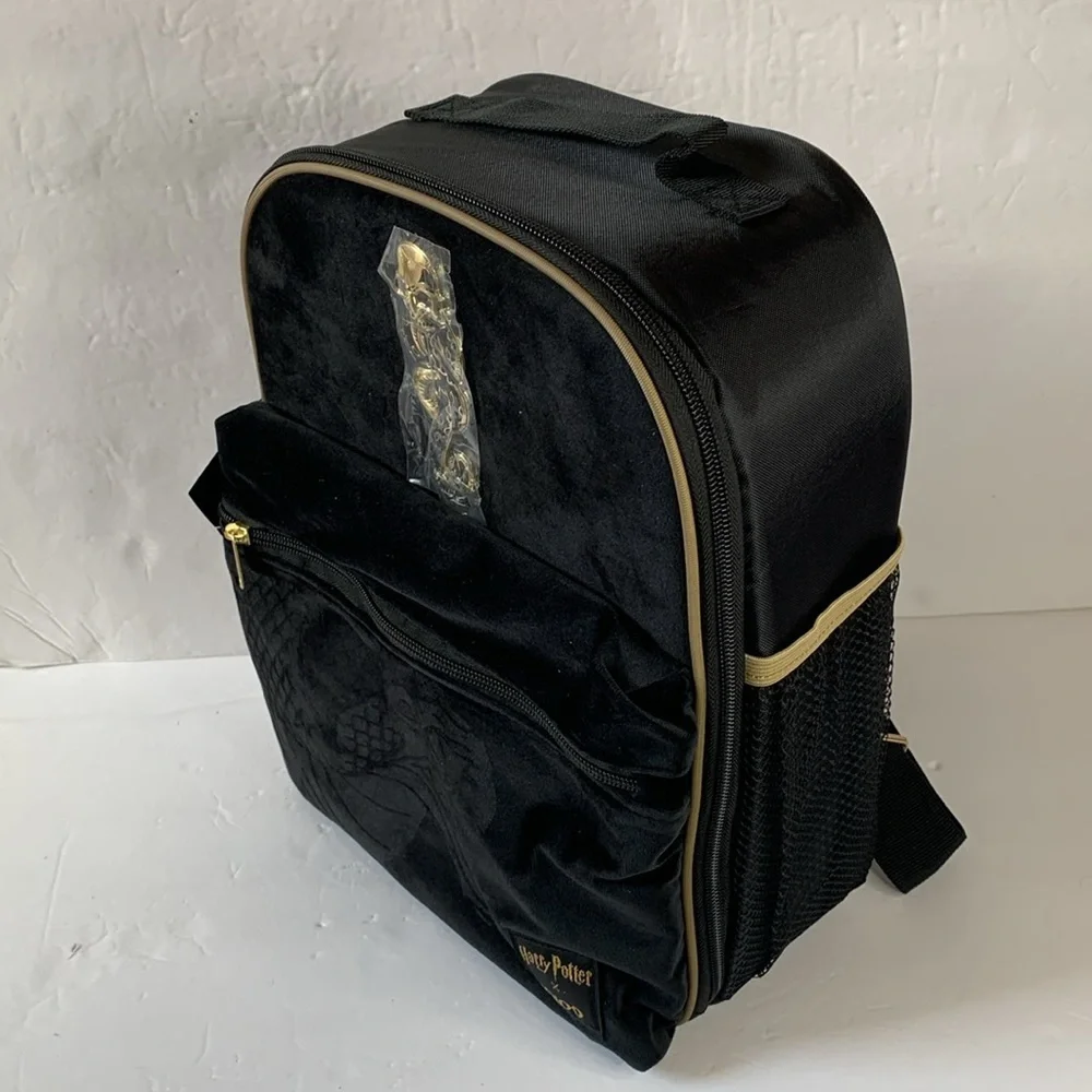Harry Potter Dark Arts Backpack Cooler Bag Velvet Black NWT